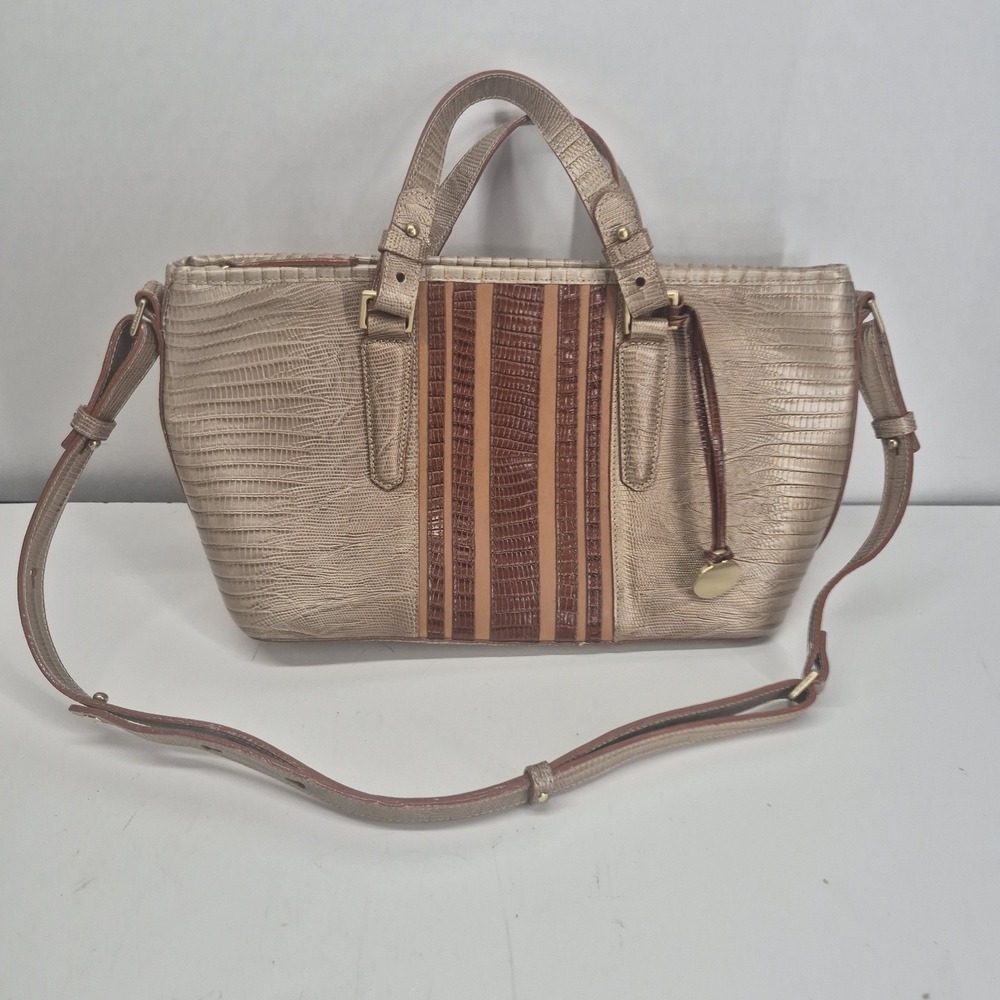 Brahmin Mini Asher Cabana Vineyard Stripe Tote